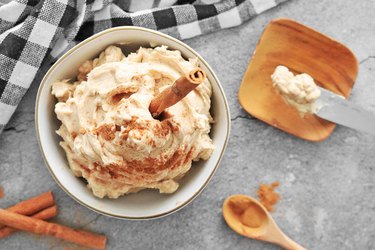 Homemade whipped maple butter