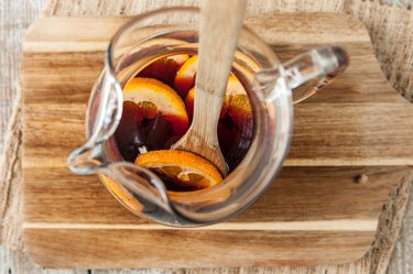 Orange Pomegranate Holiday Sangria Tutorial