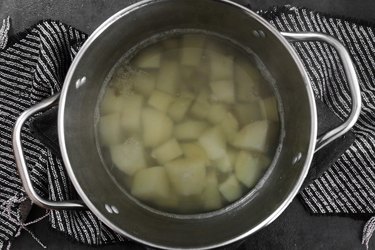 Boil the potatoes