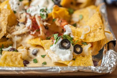 Sheet Pan Queso & Chicken Nachos Recipe