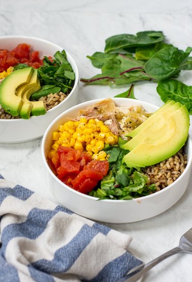 assemble taco salad bowls