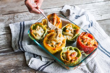 Philly Chicken Stuffed Peppers Recipe