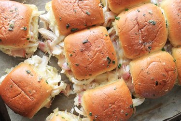 Chicken bacon ranch pull-apart sliders