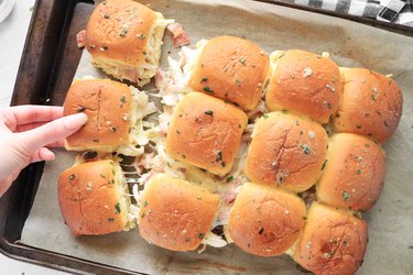 Bake the sliders