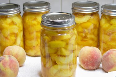 Even though fresh peaches are only available for a few months in the summer, there\'s no reason you can\'t enjoy them all year long. Just choose some fresh ripe peaches, grab a few jars, a little sugar, and you\'ll be on your way to preserving these delightful beauties in no time.