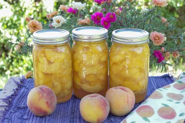 Even though fresh peaches are only available for a few months in the summer, there\'s no reason you can\'t enjoy them all year long. Just choose some fresh ripe peaches, grab a few jars, a little sugar, and you\'ll be on your way to preserving these delightful beauties in no time.