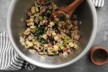 Mix stuffing ingredients