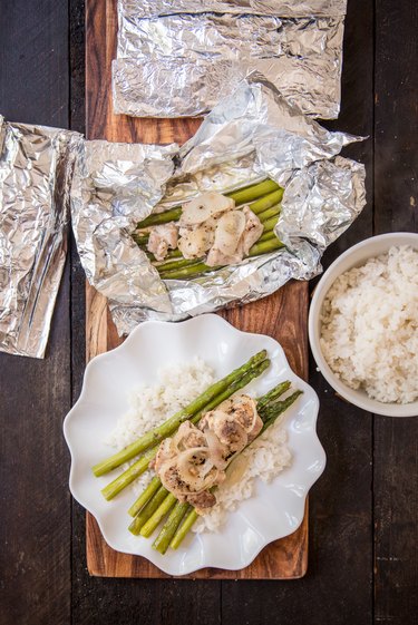 Make Ahead Foil Pack Chicken Asparagus Dinners