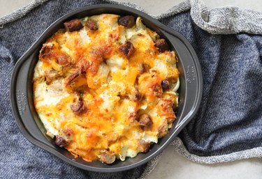 Everything bagel breakfast strata