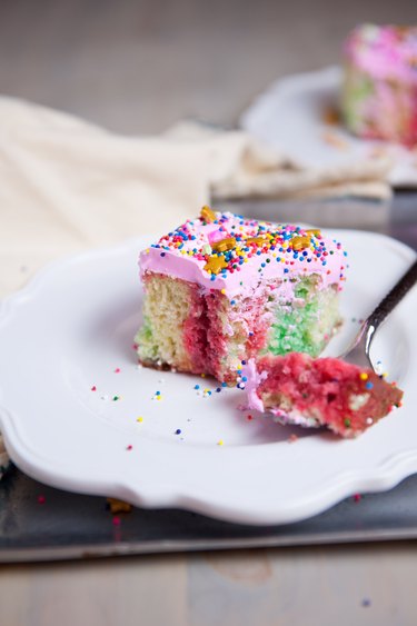 Unicorn Poke Cake