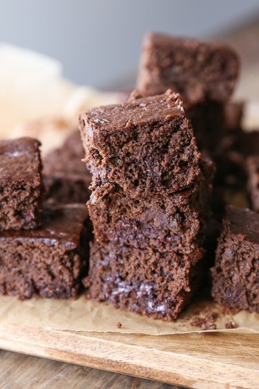 Stack of brownies