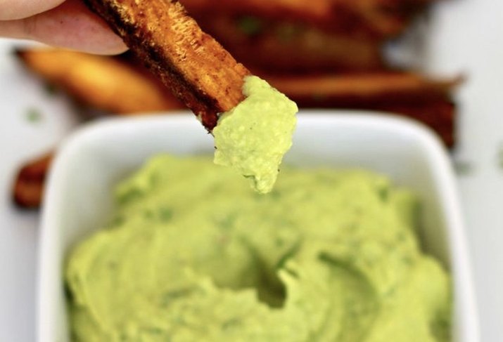 citrus avocado dip for roasted vegetables