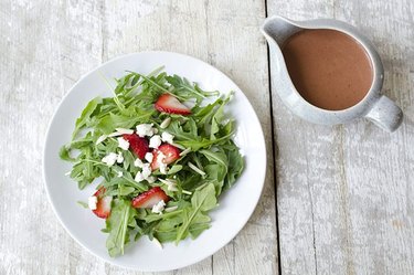 arugula salad with strawberry vinaigrette