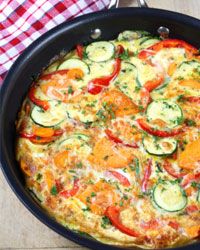 Frittatas are equally yummy served warm or at room temperature.