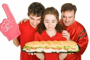 That's a pretty big sandwich, but it's definitely not the world's biggest sandwich!