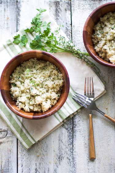 Garlic Herb Cauliflower Rice