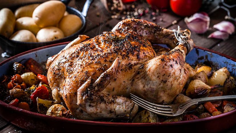 Roasted chicken