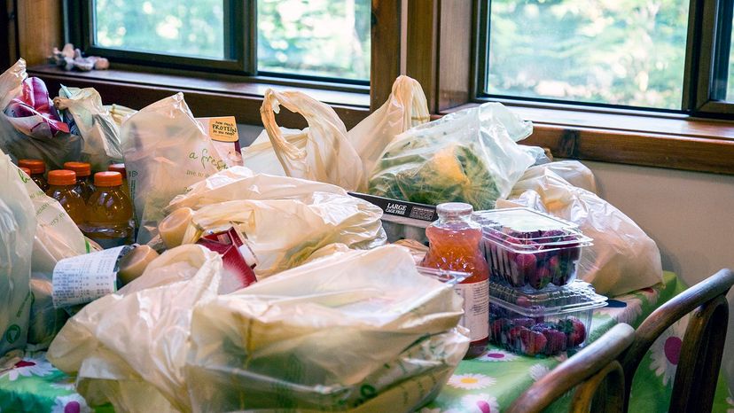 groceries on table