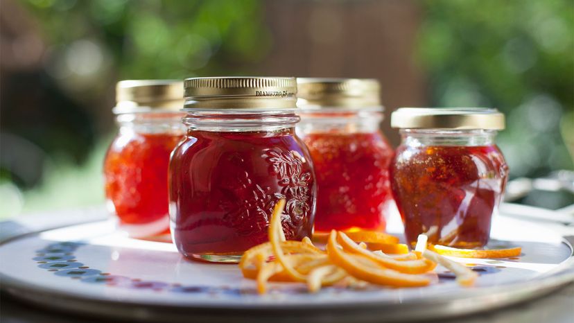 jars of orange marmalade