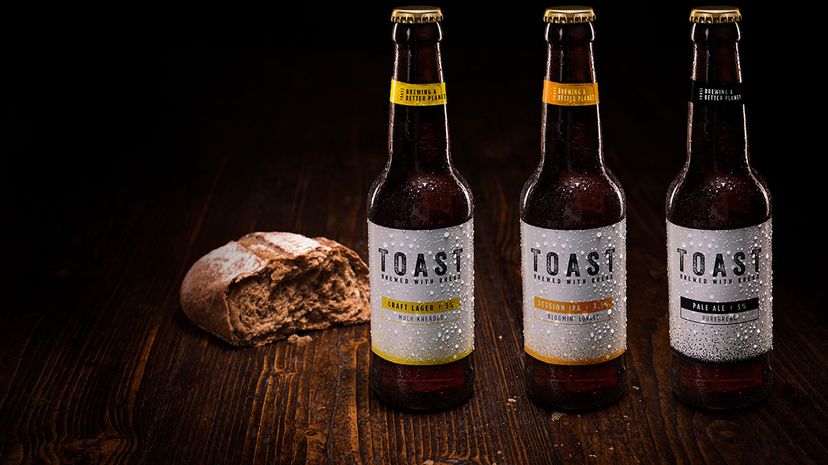 Toast Ale beers and bread