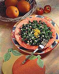 Smoky kale chiffonade makes a delicious side dish.